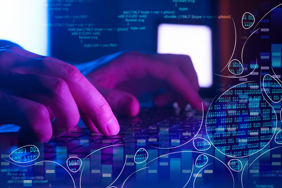 Biotechnology,Genetic,Research,Concept,,Analysis,Dna,Software,On,Computer,,Bioinformatics