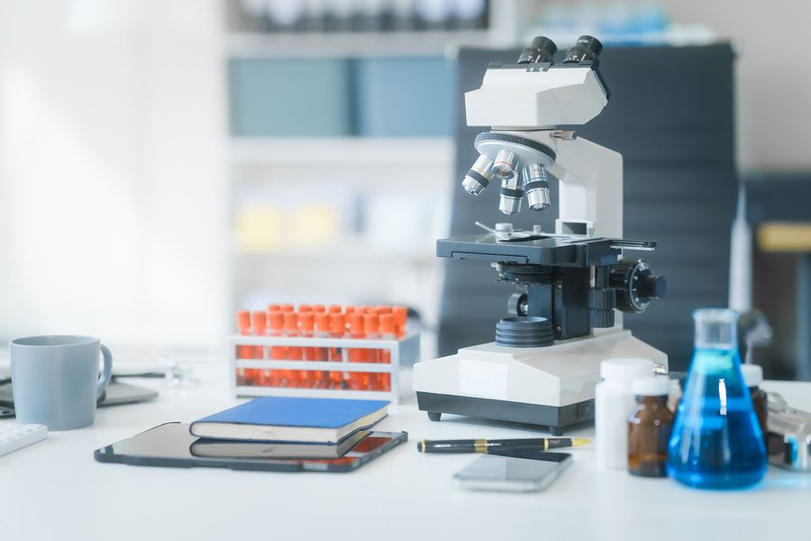 In,An,Empty,Lab,Room,With,No,People,,A,Desk